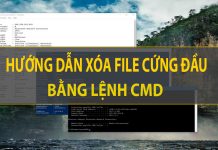 Xoa file cung dau bang lenh CMD