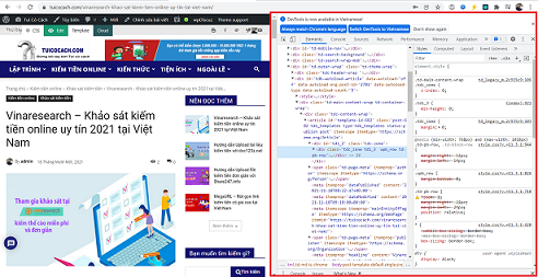 Công cụ Developer tools