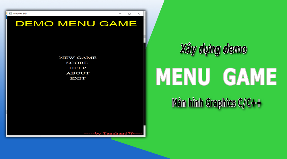 Xây dựng menu game trên thư viện graphicsd