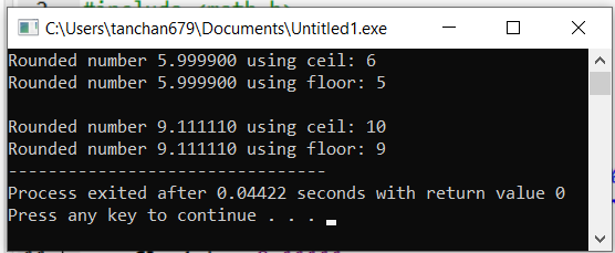 Round and display 2 decimal places in C and C++