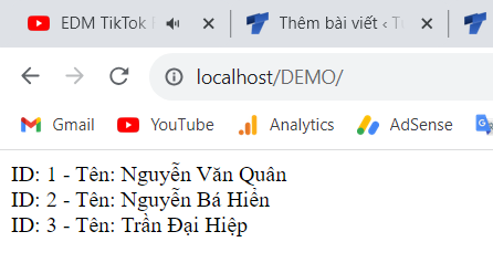 Hướng dẫn Truy vấn Cơ sở dữ liệu MySQL trong PHP